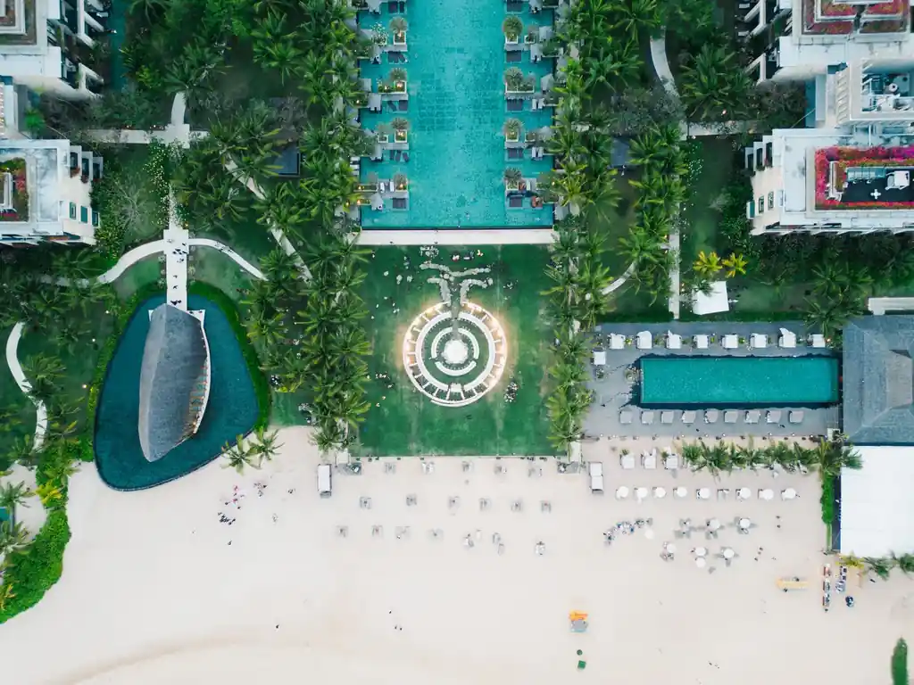 Luxury resort architecture at Zelquorian Royal Retreat