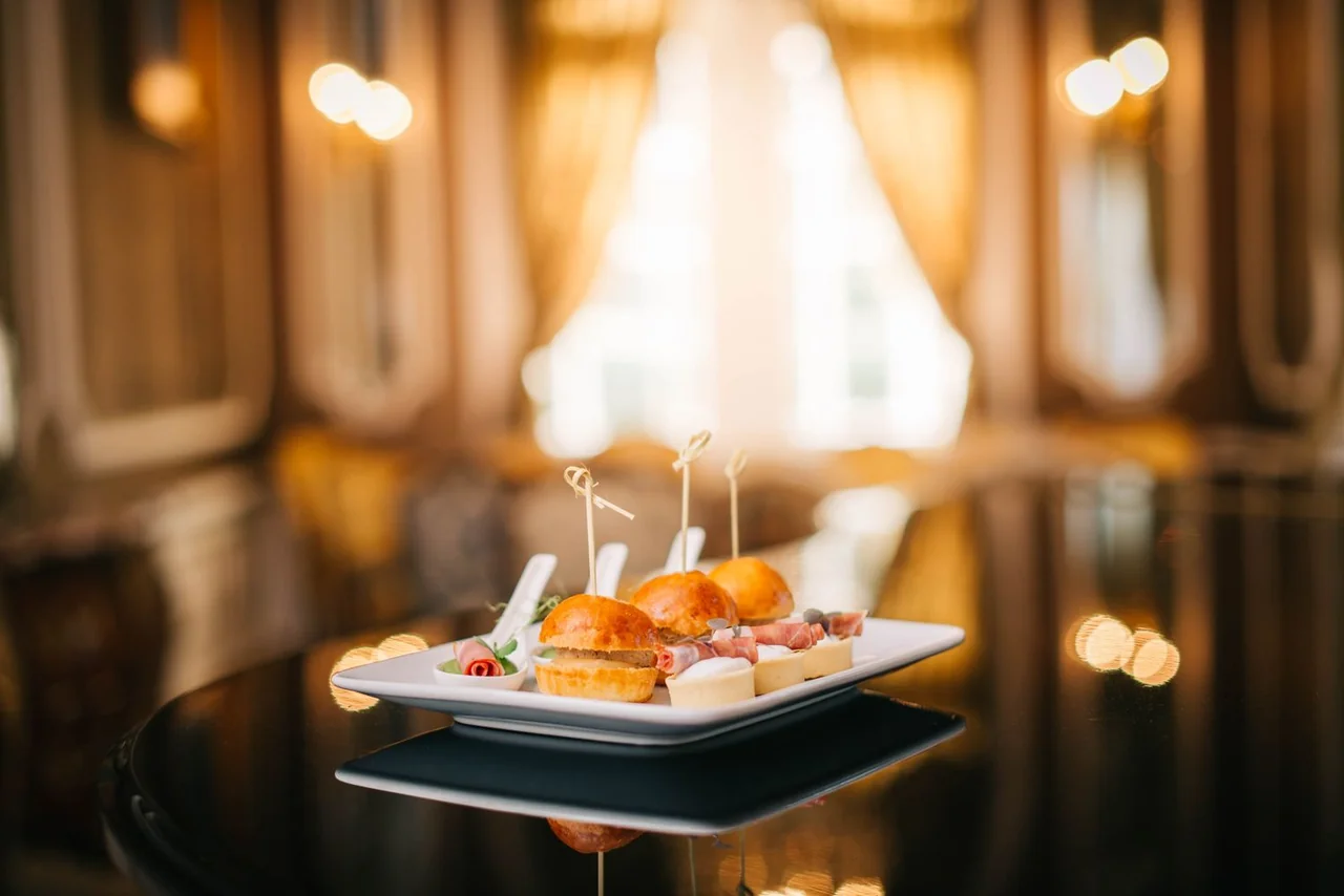 Fine dining presentation